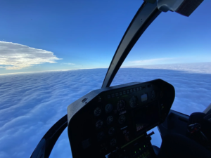 Blick aus dem Cockpit